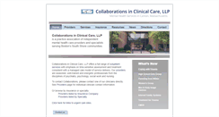 Desktop Screenshot of collaborationsinclinicalcare.com